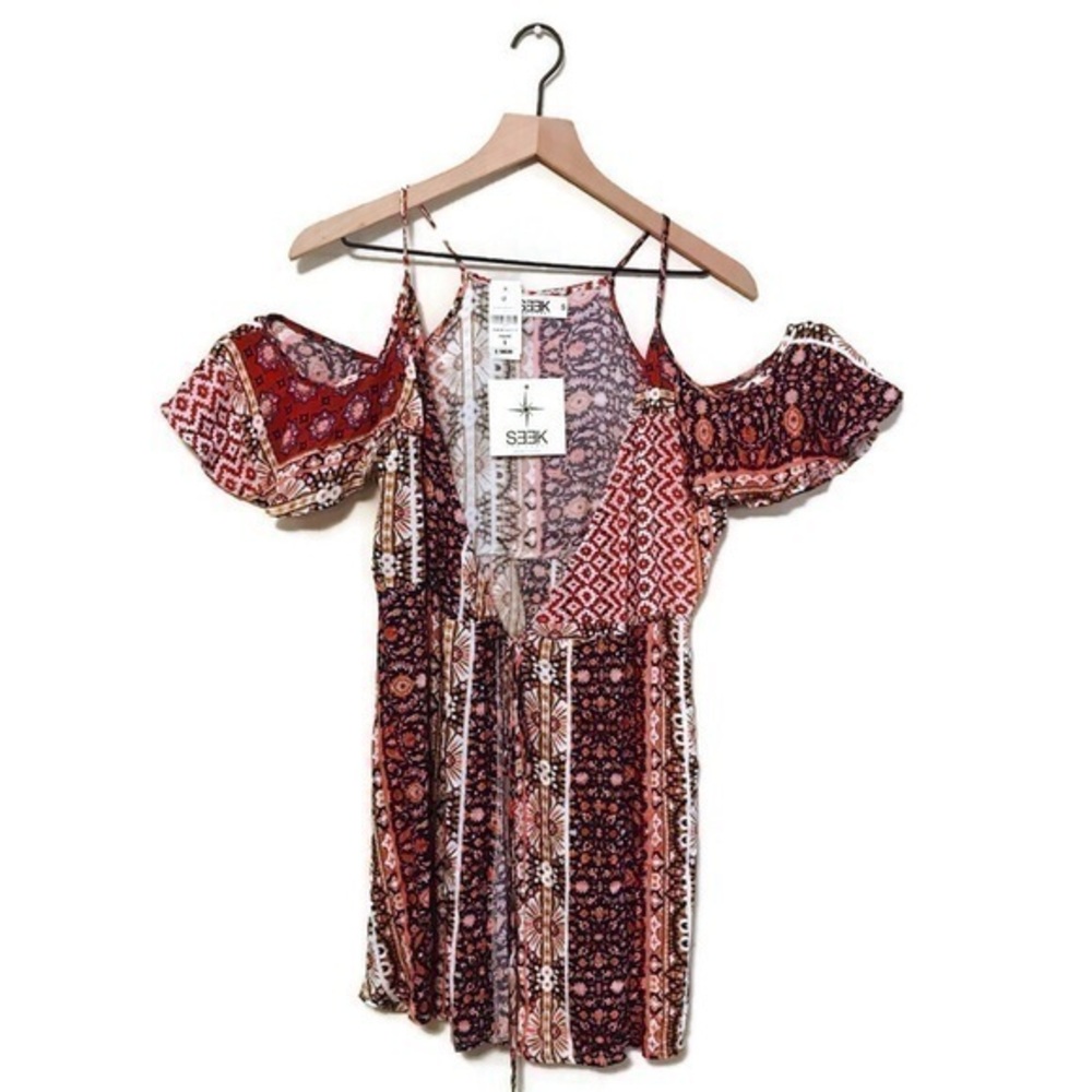 LF SEEK the Label Boho Off Shoulder Coverup Duster